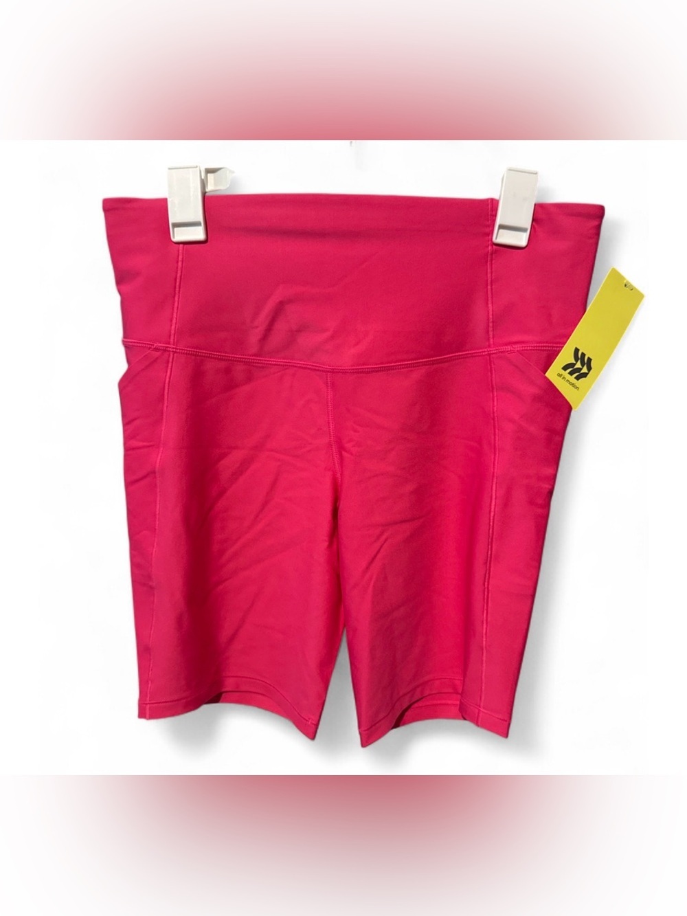 Size Large Berry Pink Biker Shorts 8” in seam high rise